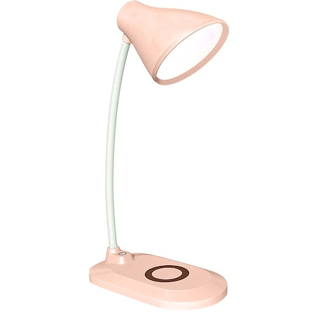 Lampa de birou LED, cu incarcator wireless, 3 nivele de iluminare, brat reglabil