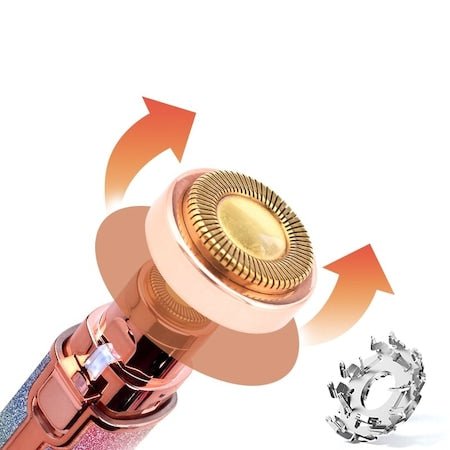 Epilator portabil, electric, 2 in 1, reincarcabil, LED, Glitter