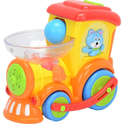 Jucarie interactiva Locomotiva cu mingiute, +3 ani