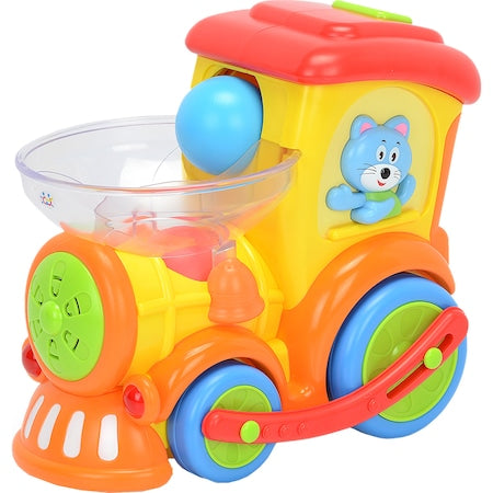 Jucarie interactiva Locomotiva cu mingiute, +3 ani