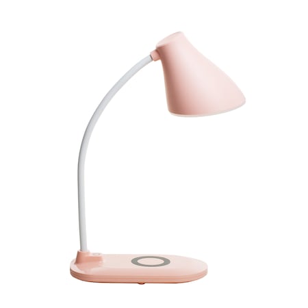 Lampa de birou LED, cu incarcator wireless, 3 nivele de iluminare, brat reglabil