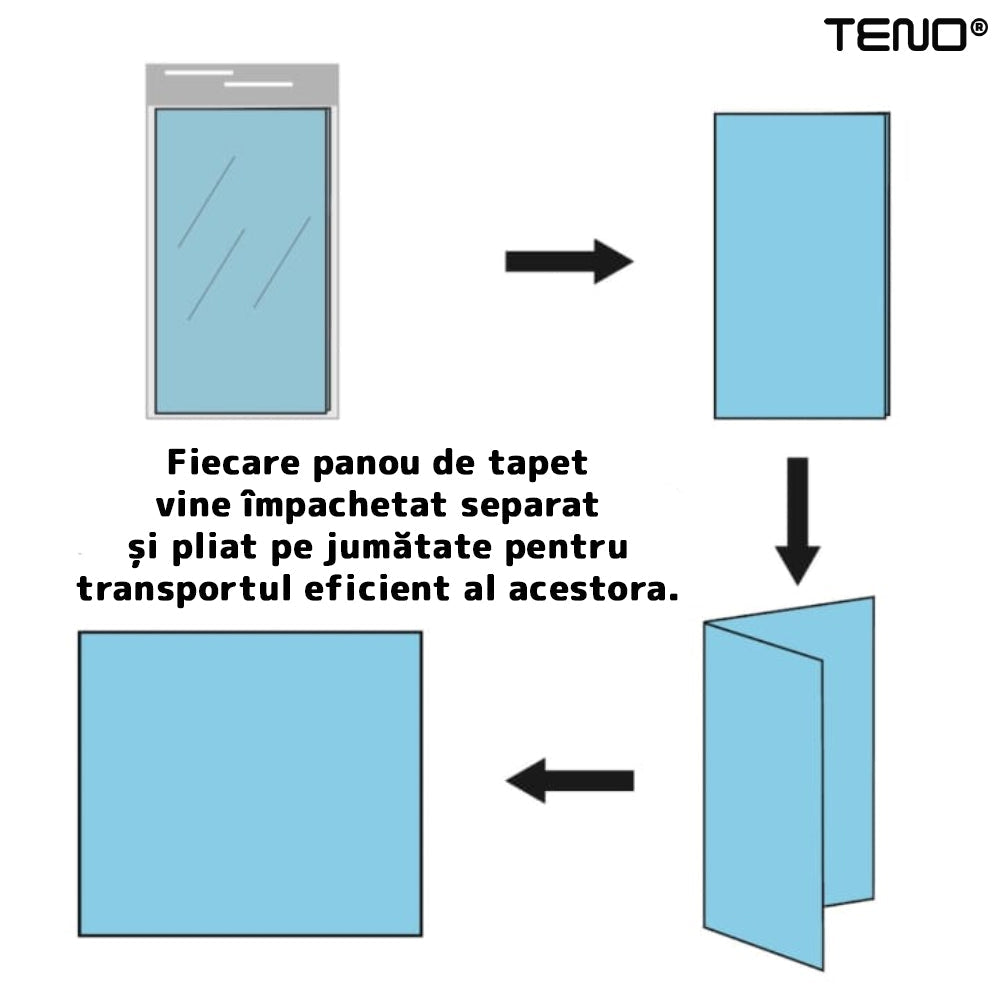 Set Tapet 3D Teno81, Model Lemn, suprafata acoperire 5.3 mp, autoadeziv, waterproof, usor de montat, design modern, 70x77 cm, multicolor