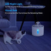 Fantana cu apa pentru animale, USB, iluminare LED, 3 trepte, floare, 2.4L
