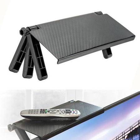 Raft reglabil pentru Monitor sau Televizor plat, 33x16cm, negru