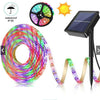 Banda LED decorativa cu incarcare solara, RGB, 5M, Multicolor