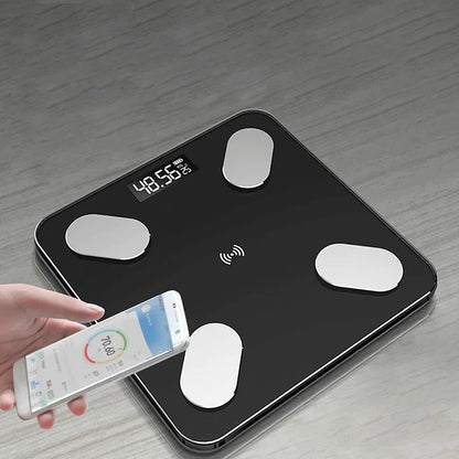 CANTAR ANALITIC 12 IN 1 FITNESS, NEGRU