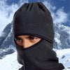 Cagula termica cu protectie pentru gat, material polar, negru