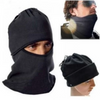 Cagula termica cu protectie pentru gat, material polar, negru