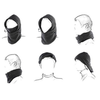 Cagula termica cu protectie pentru gat, material polar, negru