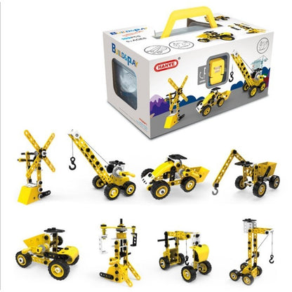 Set pentru construit masini, educativ si creativ, 100 piese