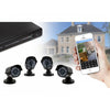 SISTEM SUPRAVEGHERE CCTV KIT DVR 4 CAMERE EXTERIOR/INTERIOR, PACHET COMPLET, HDMI, INTERNET, VIZIONARE PE SMARTPHONE
