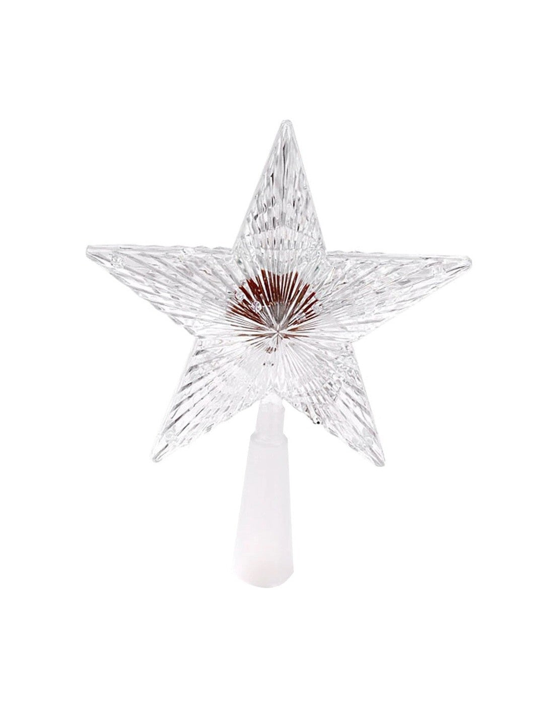 Stea cu LED pentru varful bradului, multicolor, 10/15 LED