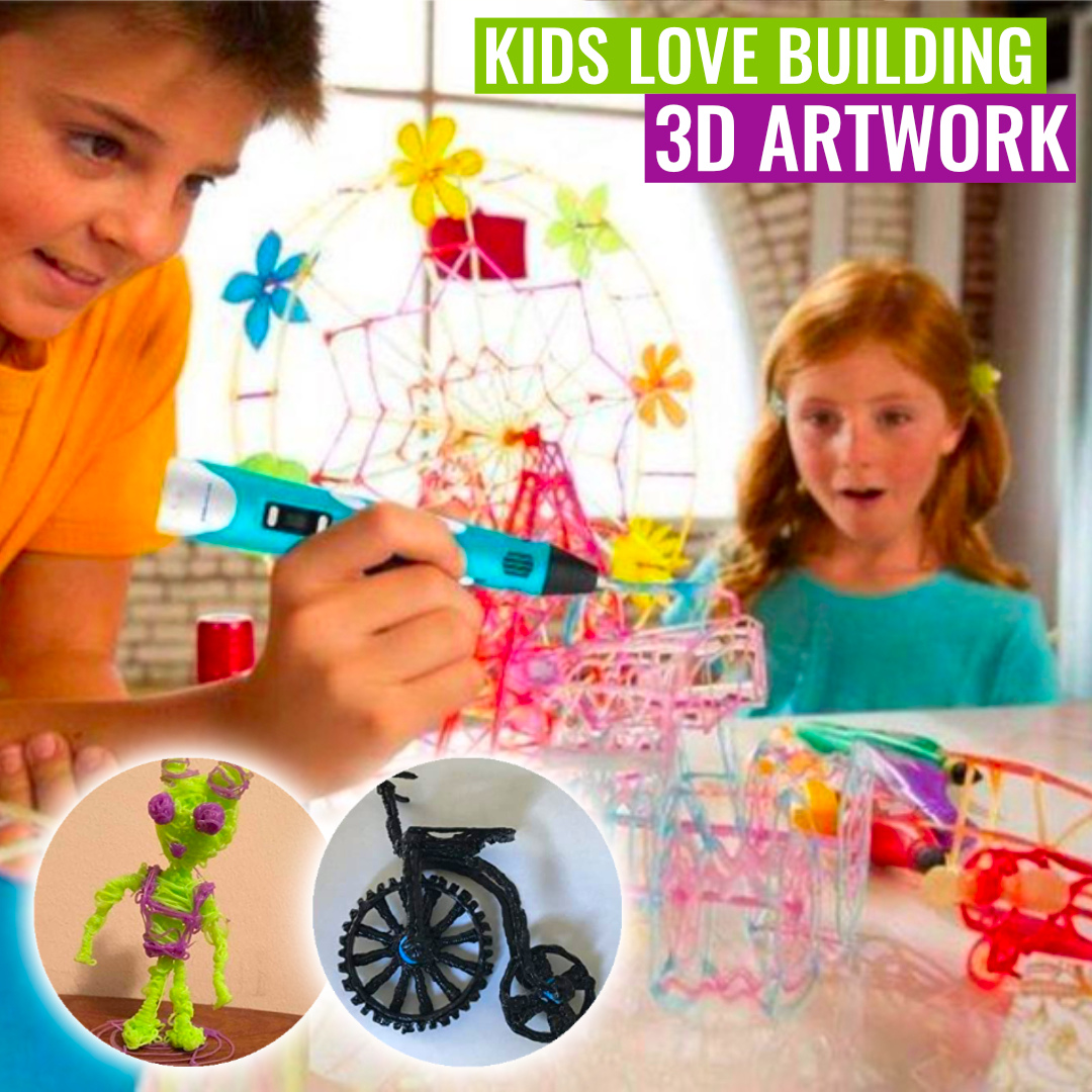 Creion imprimare 3D, pix pentru desen grafic + 3 rezerve CADOU