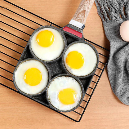 Tigaie antiaderenta cu 4 compartimente, material din aliaj de aluminiu 32 cm