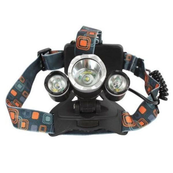 Lanterna frontala de cap, 80W, reglabila, 3 moduri de iluminare, rezistenta la apa
