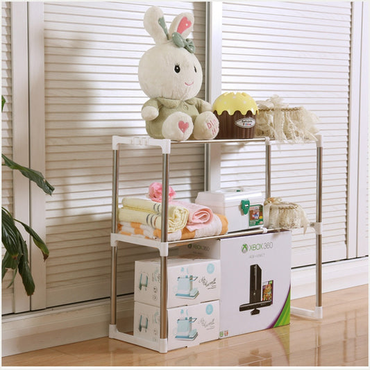 Suport organizator cu 2 rafturi, telescopic si multifunctional