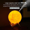 Lampa de veghe cu umidificator, Luna Moon 3D, 880 ml