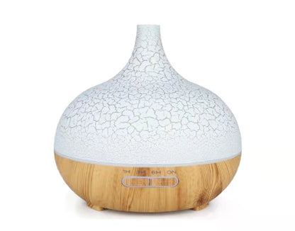 Difuzor Aromaterapie cu telecomanda, stejar, 550 ml